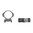 Anneaux bas 30 mm noirs
