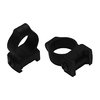 Anneaux pour lunette 1 pouce moyens en aluminium, noirs