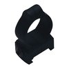Anneaux de lunette hauts de 1 pouce en aluminium noir