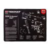 Le TekMat Ultra 20 est imperméable, résistant aux rayures et aux produits chimiques, avec des schémas pour un démontage facile de ton arme.
