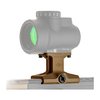 Le support DOT 1.93" de Reptilia est léger, en aluminium 7075-T6, et se fixe facilement sur un rail Picatinny, offrant une hauteur optimale pour ta lunette.