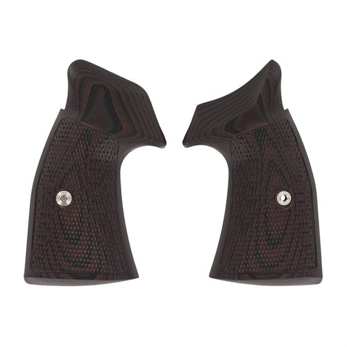 Les poignées Tactical Diamonds offrent une texture agressive et très adhérente en G10, parfaites pour le port, le tactical ou les compétitions.