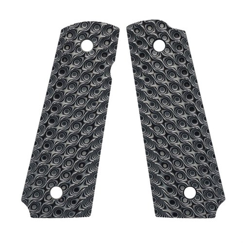 Les grips VZ Hydra pour 1911 offrent une prise monstrueuse avec une texture agressive, parfaits pour le tir de compétition et s'adaptent à de nombreux modèles.