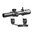 TOMAHAWK LPVO 1-4X24MM SFP RÉTICULE GUERRILLA DOT BDC ILLUMINÉ NOIR AVEC MONTURE
