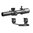 TOMAHAWK LPVO 1-6x24 mm SFP illuminé Réticule Guerrilla Cross MOA noir avec montage