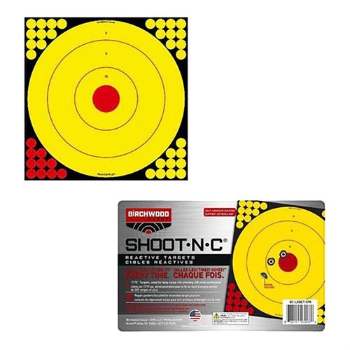 Les cibles LONG RANGE SHOOT-N-C avec un dos adhésif sont parfaites pour le tir à longue distance, avec une visibilité optimale grâce à leur éclat noir. 5 dans le pack!
