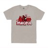 Le T-shirt NONSTOP POLYMER ACTION de MAGPUL est en 100% coton peigné, avec un col rond, une étiquette intérieure sans étiquette et une couture renforcée pour la durabilité.