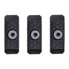SLATE GRIP couvre-rail mini 1 fente noirs lot de 3