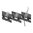 Cache-rail multidirectionnel avec gestion des câbles, lot de 6