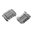 Cache-rail multidirectionnel avec gestion des câbles, lot de 6