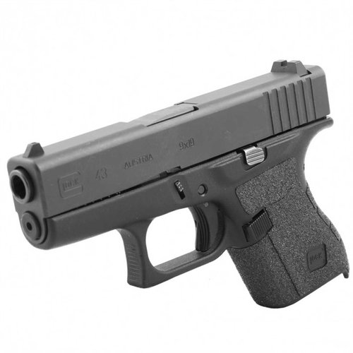 Améliore la prise de ton Glock G43 avec le grip tape Talon, offrant une texture antidérapante sur toutes les zones clés pour un contrôle optimal.