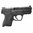 S&W M&P Compact - Petit dos de poignée en caoutchouc noir