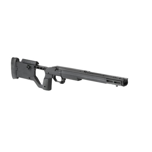 Le châssis X-Ray Gen 4 est léger, ergonomique, accepte les chargeurs AICS et offre des réglages sans outil pour un confort optimal au tir.