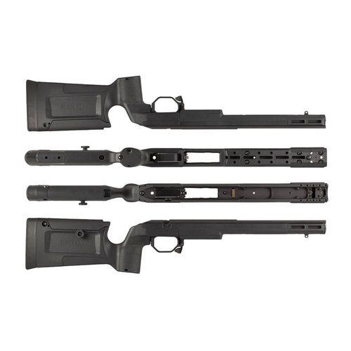 Le Tikka T3X Bravo Chassis est léger, confortable, modulaire et compatible avec les chargeurs AICS, parfait pour des tirs précis sans se ruiner.