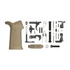 Le kit de pièces inférieures AR-15 d'Aero Precision avec grip MOE SL offre tout ce qu'il te faut pour assembler ton lower receiver, en noir ou FDE.