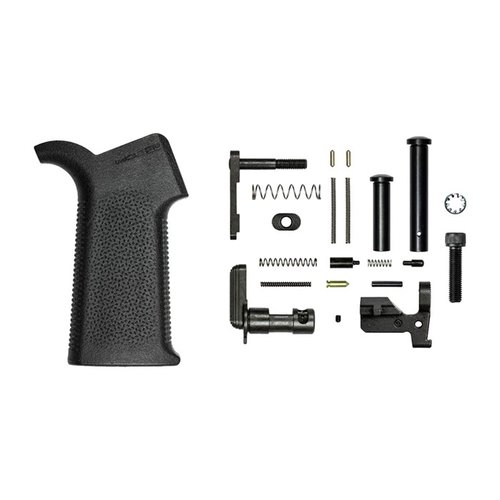 Le kit de pièces AR .308 M5 d'Aero Precision avec poignée Magpul MOE SL te permet d'assembler facilement ton lower receiver M5, sans groupe de contrôle de tir.