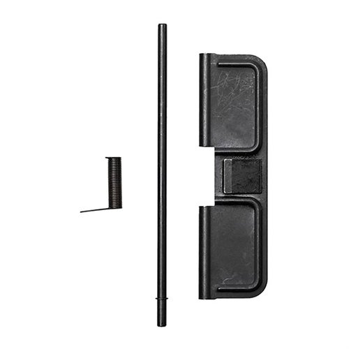 Améliore ton AR-15 avec ce kit de couverture de port d'éjection AERO PRECISION, incluant la porte, la tige avec c-clip et le ressort pour un fonctionnement optimal.