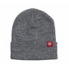 Bonnet côtelé gris chiné