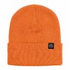 Bonnet tricoté orange fluo