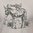 BURRO T-shirt coton M argent