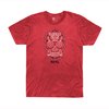 T-shirt Sugar Skull mélange 3XL rouge chiné