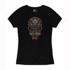 T-shirt femme motif sugar skull en mélange noir S