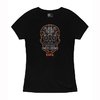 T-shirt femme motif sugar skull en mélange, noir, L