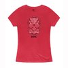 T-shirt femme crâne de sucre mélange rouge chiné M