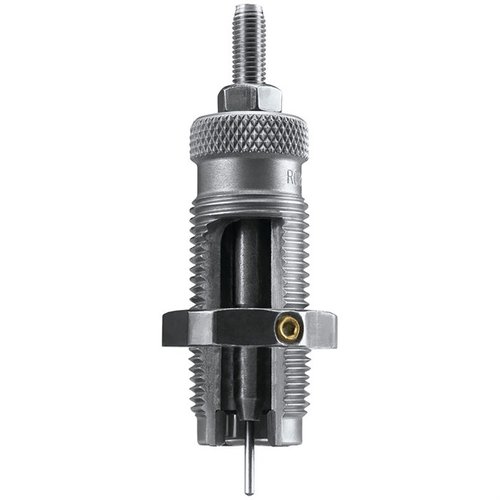 Le die de sizer en carbure RCBS 9mm Luger et 9x21mm taille les cartouches et déprimes sans avoir besoin de lubrification, facilitant ainsi ton rechargement.