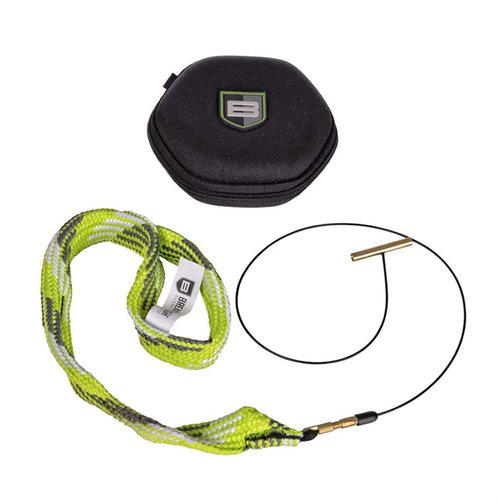 Le Battle Rope 2.0 facilite le nettoyage de ton arme avec sa brosse en bronze intégrée, son câble breveté et sa pochette de rangement pratique.
