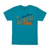 FRESH SQUEEZED FREEDOM T-shirt coton bleu océan L