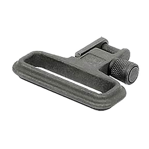 Le Midwest Industries AR-15 Heavy Duty Sling Swivel est en acier robuste, compatible avec des sangles de 1-1/4" et dispose d'un système de verrouillage pratique.