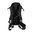 Sac APPARITION noir/noir diamant avec surpiqûres rouges