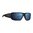 Lunettes RIFT, monture noire, verres bronze polarisés à miroir bleu