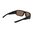 Lunettes RIFT, monture noire, verres bronze polarisés à miroir bleu