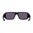 Lunettes RIFT monture noire, verres violets à miroir vert polarisés