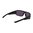 Lunettes RIFT monture noire, verres violets à miroir vert polarisés