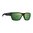Lunettes monture noire/verres violets polarisés à miroir vert