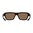 Lunettes de soleil monture écaille verres bronze polarisés à miroir bleu