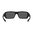 Lunettes ASCENT monture noire / verres gris non polarisés