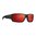 Lunettes ASCENT monture noire, verres gris à miroir rouge polarisés