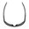Lunettes ASCENT monture noire, verres gris à miroir rouge polarisés