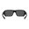 Lunettes ASCENT monture noire, verres gris à miroir rouge polarisés