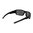 Lunettes ASCENT monture noire, verres gris à miroir rouge polarisés