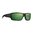 ASCENT Lunettes de tir monture noire, verres violets polarisés à miroir vert