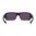 ASCENT Lunettes de tir monture noire, verres violets polarisés à miroir vert