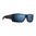 ASCENT Lunettes monture noire verres bronze/miroir bleu polarisés