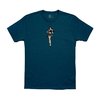 T-shirt HULA GIRL CVC bleu stone chiné 3XL