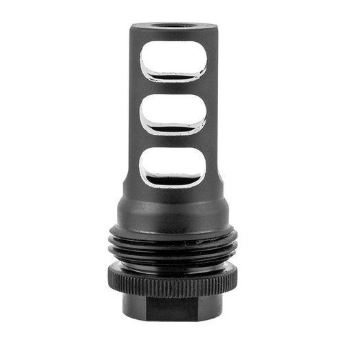 Le frein de bouche 3-portes ASR de SILENCERCO réduit le recul et la montée du canon, compatible avec Specwar, Saker, Omega et plus, facile à installer.
