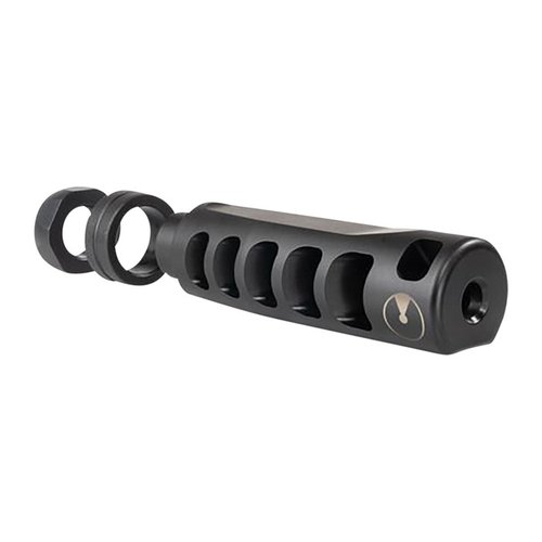Le compensateur APOLLO S réduit le recul et le relèvement du canon avec un design à 5 ports, offrant une expérience de tir ultra fluide et moins de bruit.